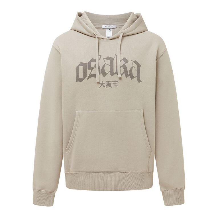 Garage Men's Graphic Hoodie Sweatshirt, Brown Light, hi-res