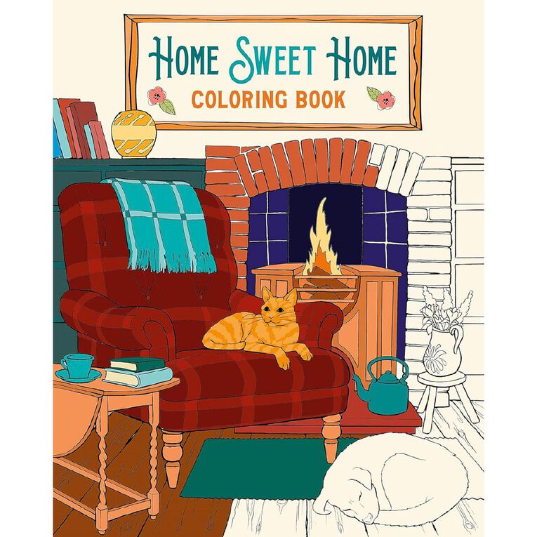 Home Sweet Home Colouring Book by Tansy Willow, , hi-res