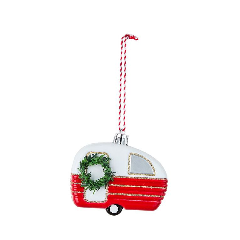 Wonderland Fun Festive Caravan 8cm Christmas Tree Decoration Assorted, , hi-res