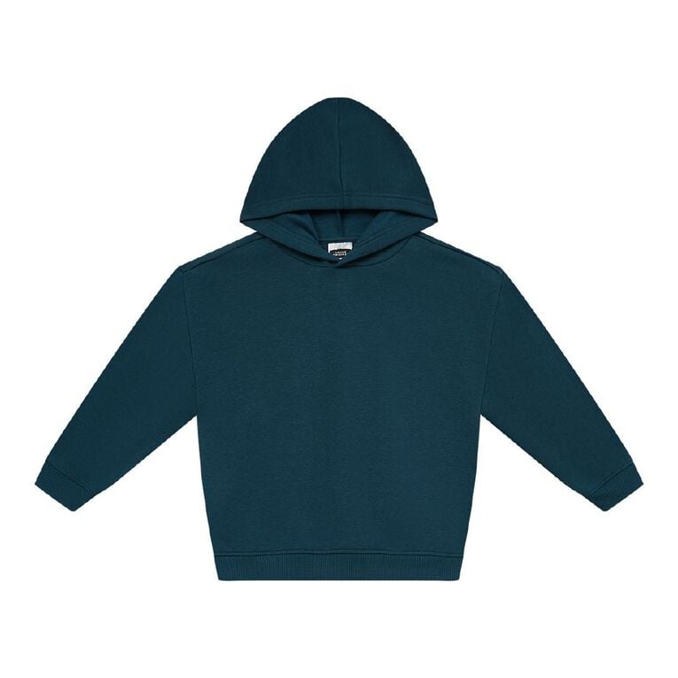 Young Original Plain Hoodie, Blue Mid, hi-res