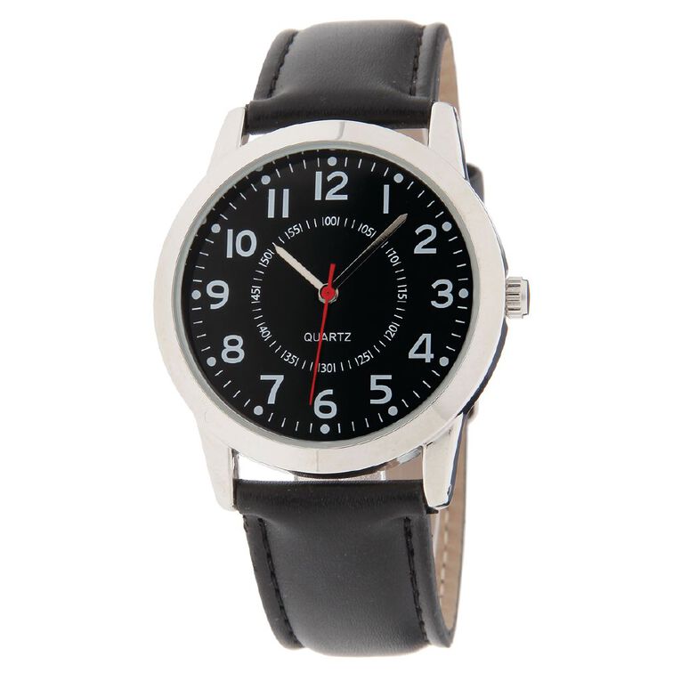 H&H Men's Analogue Watch Black, , hi-res