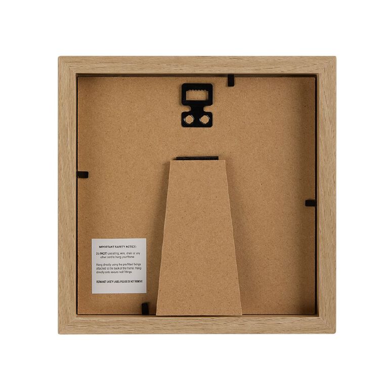 Living & Co Premium Photo Frame Natural 5in x 5in, , hi-res