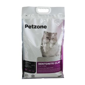 Petzone Bentonite Clumping Cat Litter 12kg