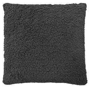 Living & Co Teddy Sherpa Cushion Charcoal 45cm x 45cm