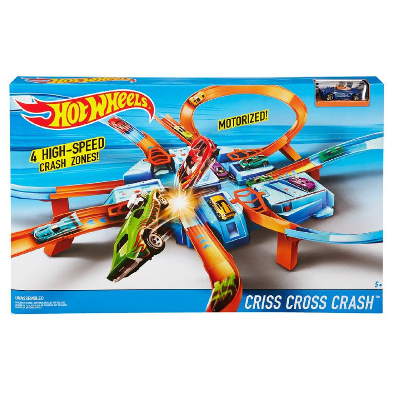 Hot Wheels Criss Cross Crash Trackset, , hi-res