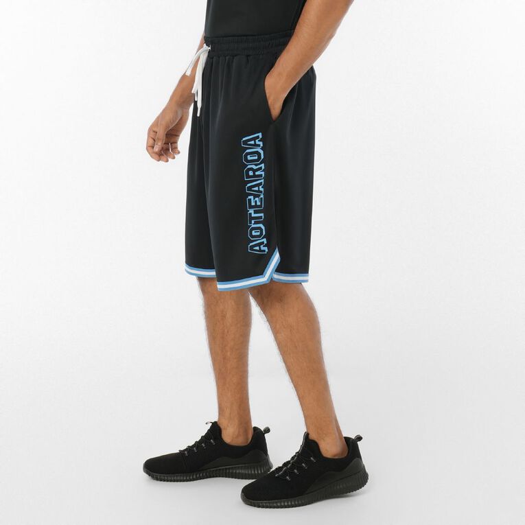 Active Intent Men's Supporter Basketball Shorts, Black, hi-res