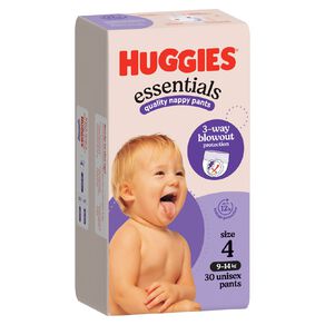 Huggies Nappy Essentials Pants Size 4 30 Pack