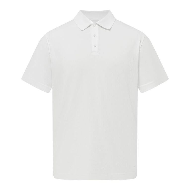 Active Intent Men's Polo Shirt, White, hi-res