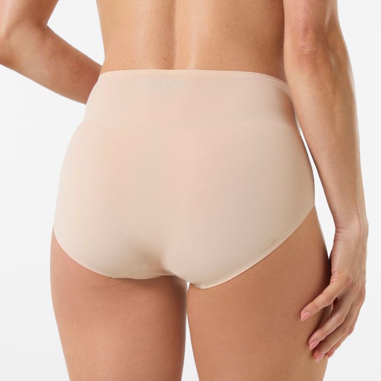 H&H Women's Micro No Show Full Briefs, Cream, hi-res