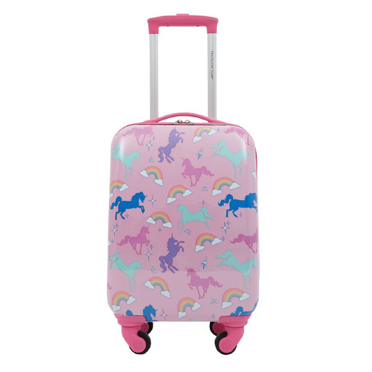 Travelers Club 5 Piece Luggage Set Unicorn Pink, , hi-res