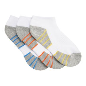 Active Intent Boys' Low Cut Cushioned Socks 3 Pack