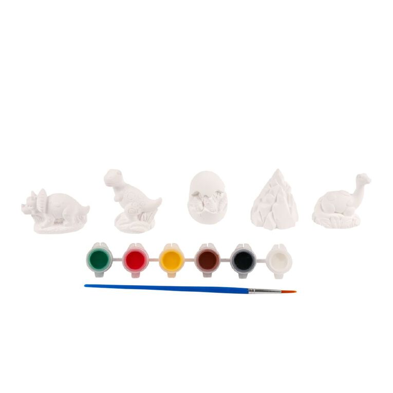 Uniti Craft Kids Plaster Painting Kit 5 Pieces 3D Dinosaur, , hi-res