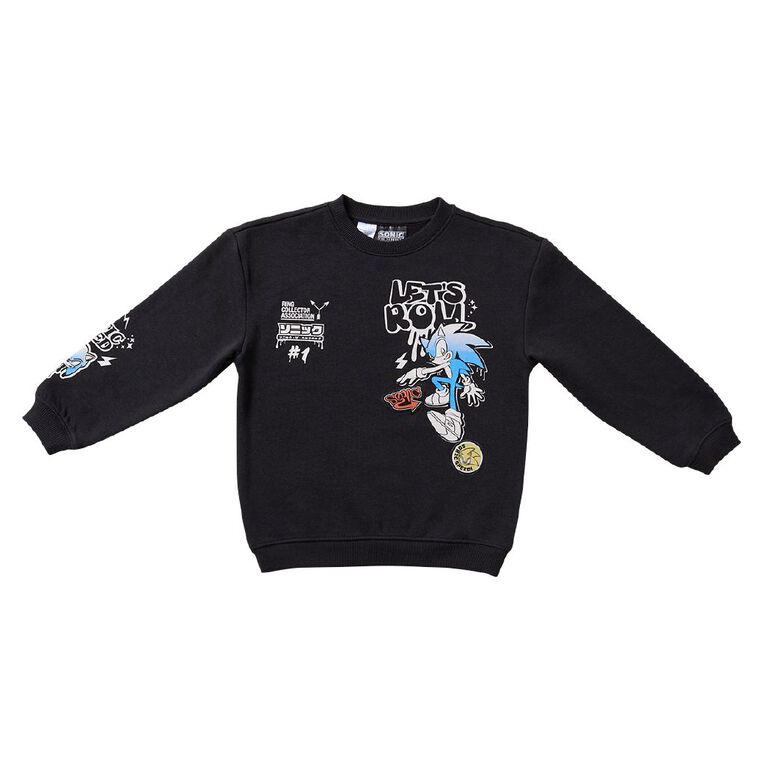 Sonic Crew Sweatshirt, Black, hi-res