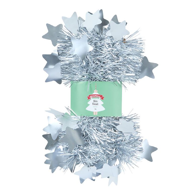 Wonderland Glitz Tinsel 2m Assorted 2m, , hi-res