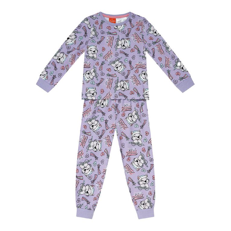 Paw Patrol Girls' Knit Pyjama Set 2 Pack, Pink Light, hi-res