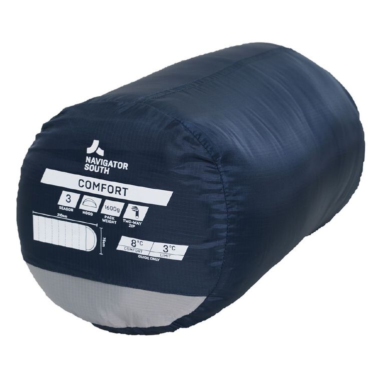Navigator South Comfort 3 Season Sleeping Bag RH Zip, , hi-res