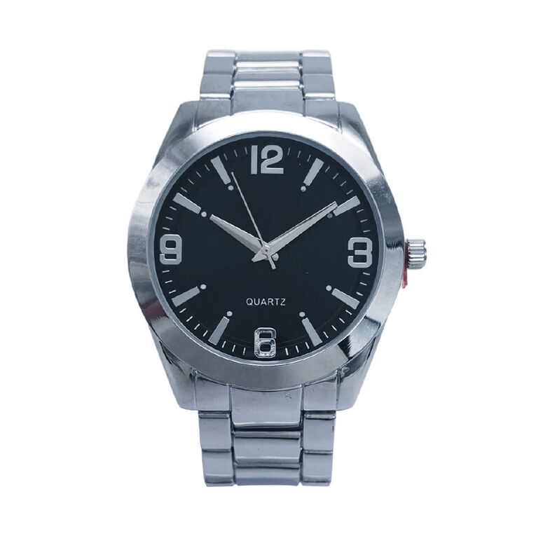 Men's Analogue Black Dial Watch, , hi-res