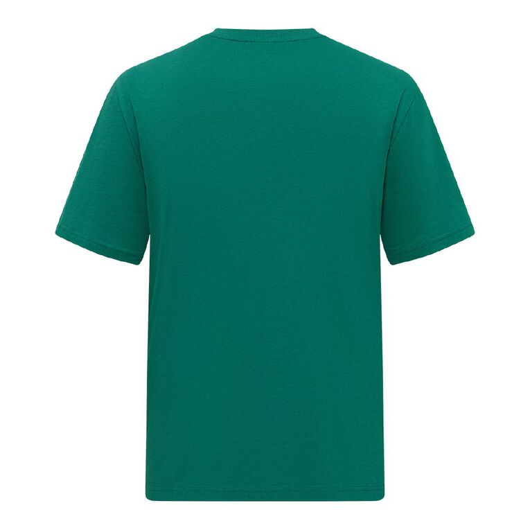 H&H Men's Regular Fit Plain Tee, Green Dark Tidepool, hi-res