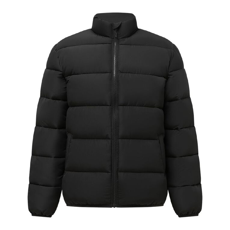 H&H Men's Puffer Jacket, Black, hi-res
