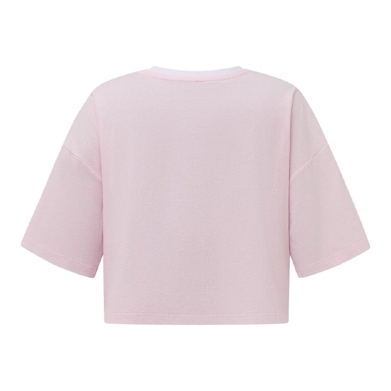 Wicked Women's Made in OZ Cropped Tee, Pink Light, hi-res