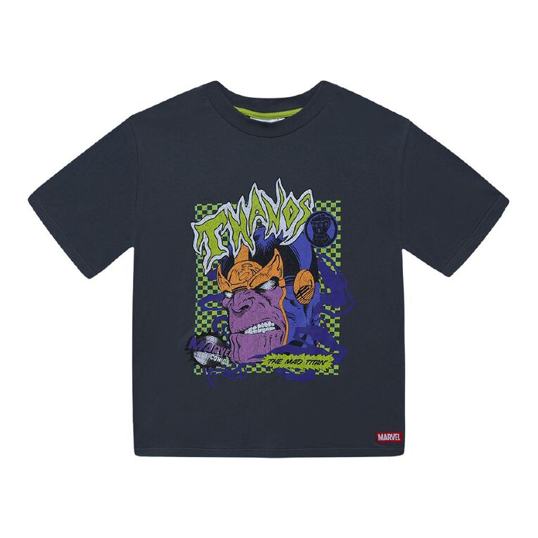 Marvel Short Sleeve Tee, Grey Dark, hi-res