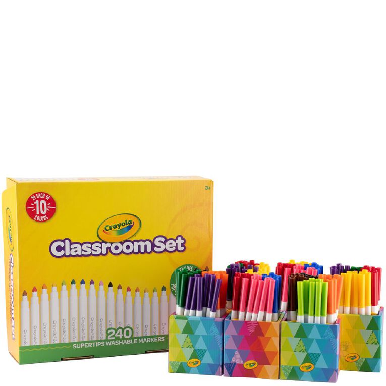 Crayola 240 Pack Supertips Marker Classpack, , hi-res