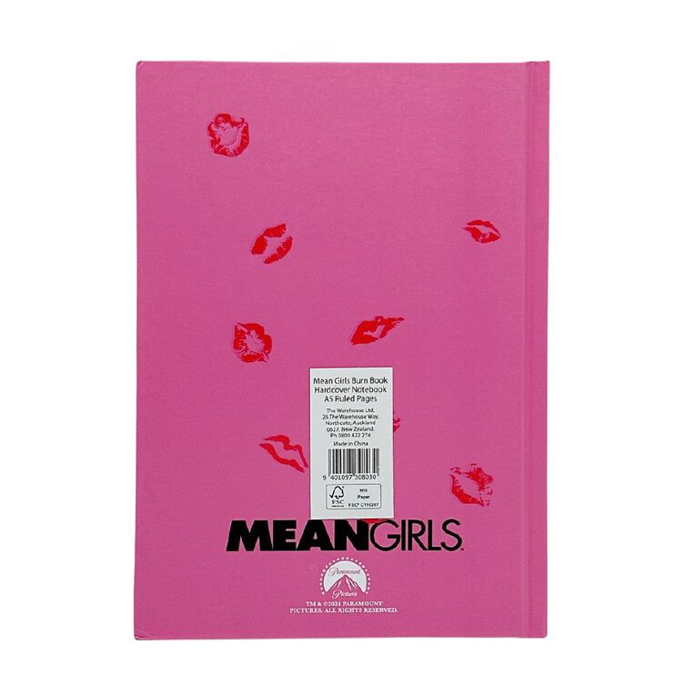 Paramount Mean Girls Notebook Burn Book A5, , hi-res