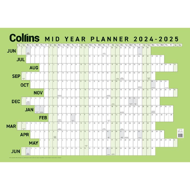 Collins Wall Planner Mid Year Large 2026-2027, , hi-res