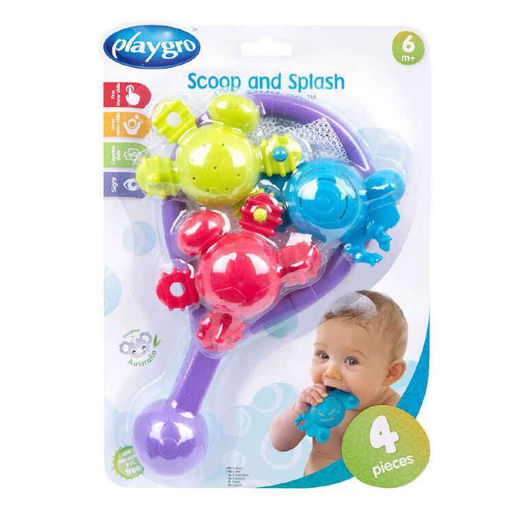 Playgro Scoop & Splash Bath Set 4 Piece Assorted, , hi-res