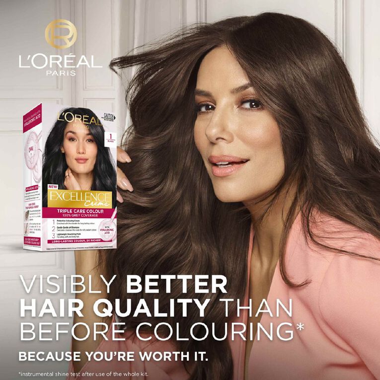 L'Oreal Paris Excellence Creme Hair Colour Black 1, , hi-res