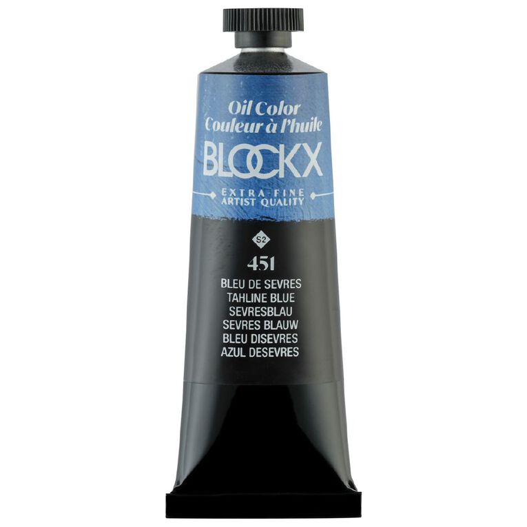 BLOCKX Oil Tube 35ml S2 451 Thaline Blue Blue, , hi-res