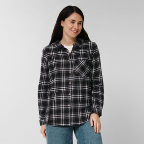 H&H Women's Long Sleeve Flannel Check Shirt