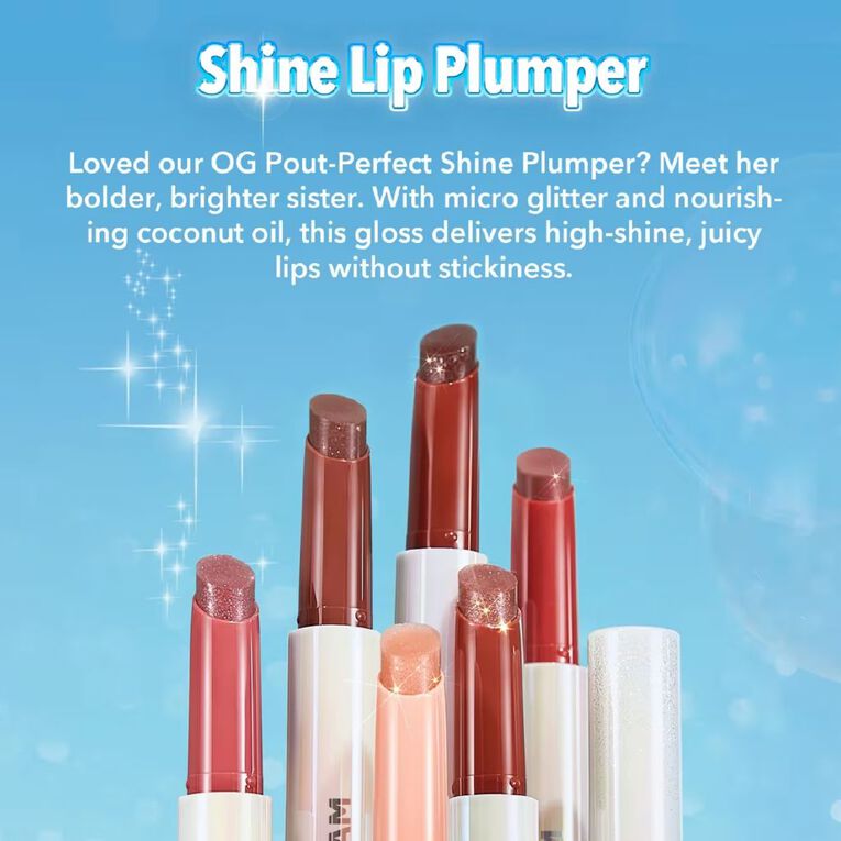 Sheglam Pout Perfect Shimmer Lip Plumper Sugar Crystal 2g, , hi-res