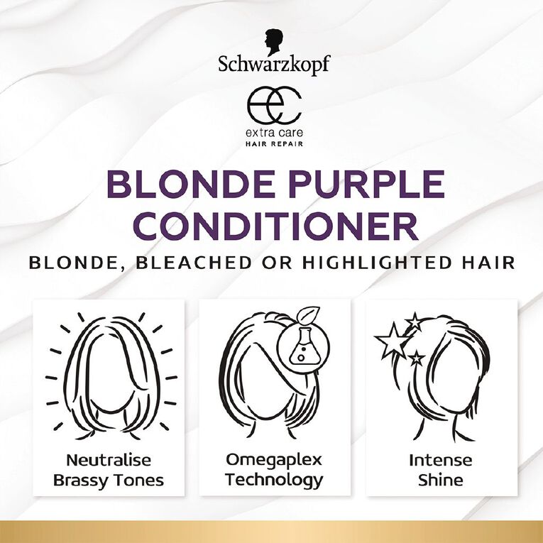 Schwarzkopf Extra Care Blonde Purple Conditioner Purple Mid 250ml, , hi-res