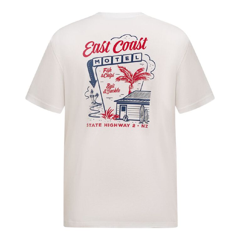 H&H Men's Regular Fit Printed Tee, White, hi-res