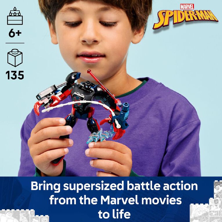 LEGO Marvel Super Heroes Miles Morales Mech vs Spider Man 2099 76337, , hi-res