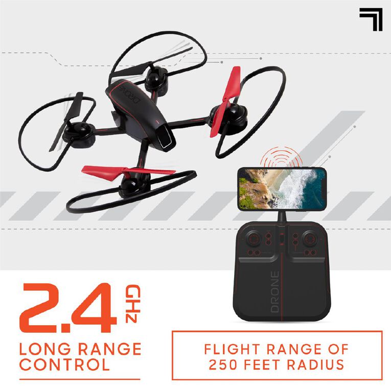 Sharper Image Drone Mach 10inch with Camera Streaming, , hi-res