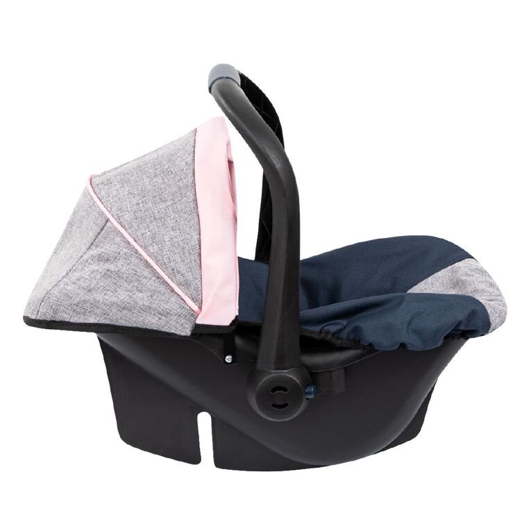Bayer Deluxe Car Seat with Canopy Grey/Pink/Blue, , hi-res