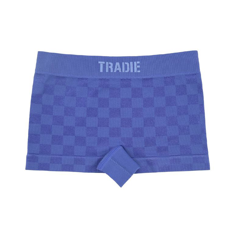 Tradie Girls' Seamfree Shortie 2 Pack, Blue, hi-res