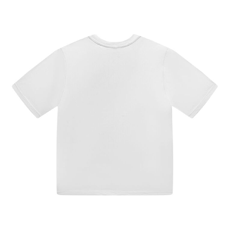 Young Original Short Sleeve Plain Tee, White, hi-res