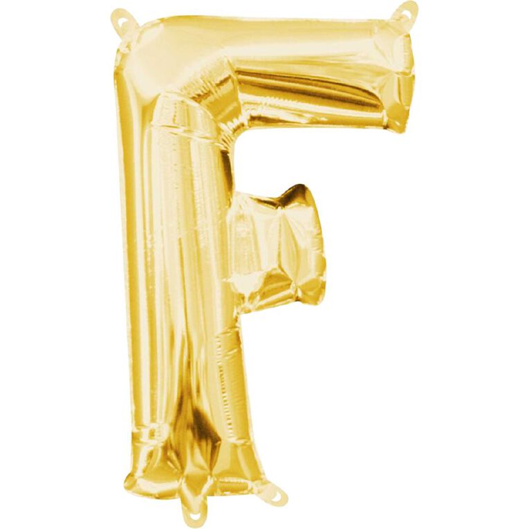 Anagram Small-Size Air Letter F Gold Balloon, , hi-res