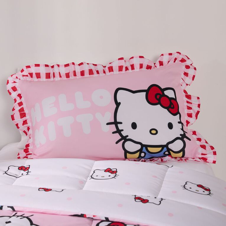 Hello Kitty Comforter Set 2 Piece King Single, , hi-res