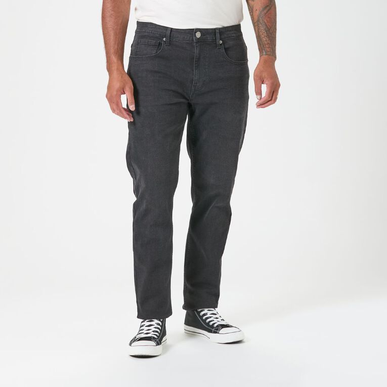 H&H Men's Slim Jeans, Black S25, hi-res