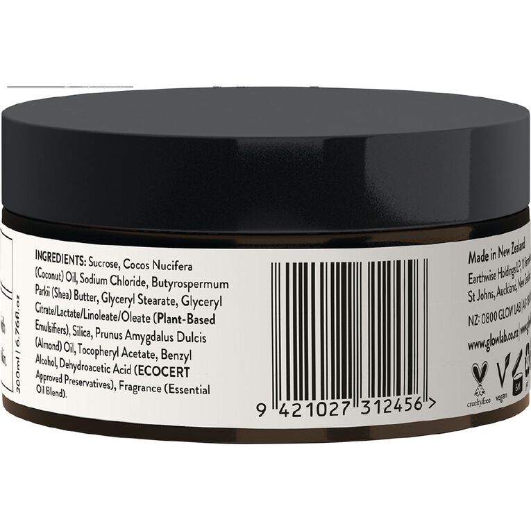 Glow Lab Body Scrub Coconut 200ml, , hi-res