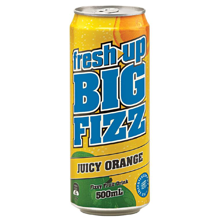 Fresh Up Big Fizz Juicy Orange Can 500ml, , hi-res