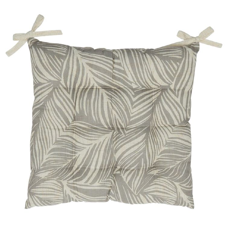Living & Co Chair Pad Print Tropical Natural, , hi-res