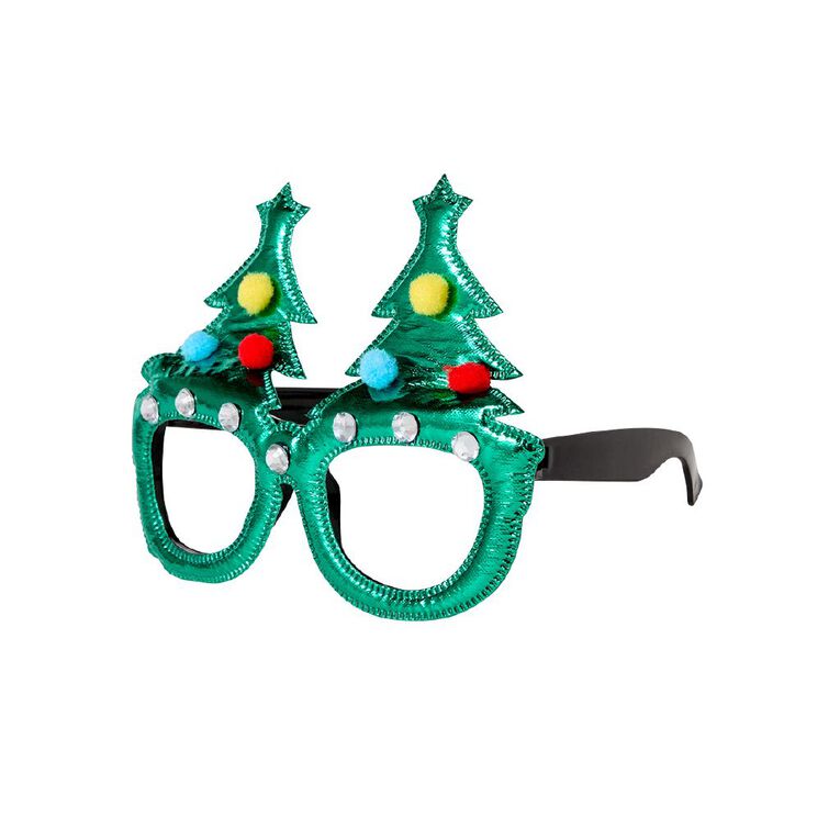 Wonderland Novelty Christmas Glasses Assorted, , hi-res