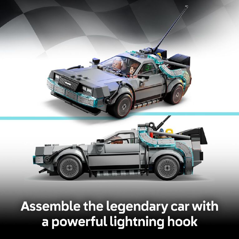 LEGO Speed Champions Time Machine from Back to the Future 77256, , hi-res