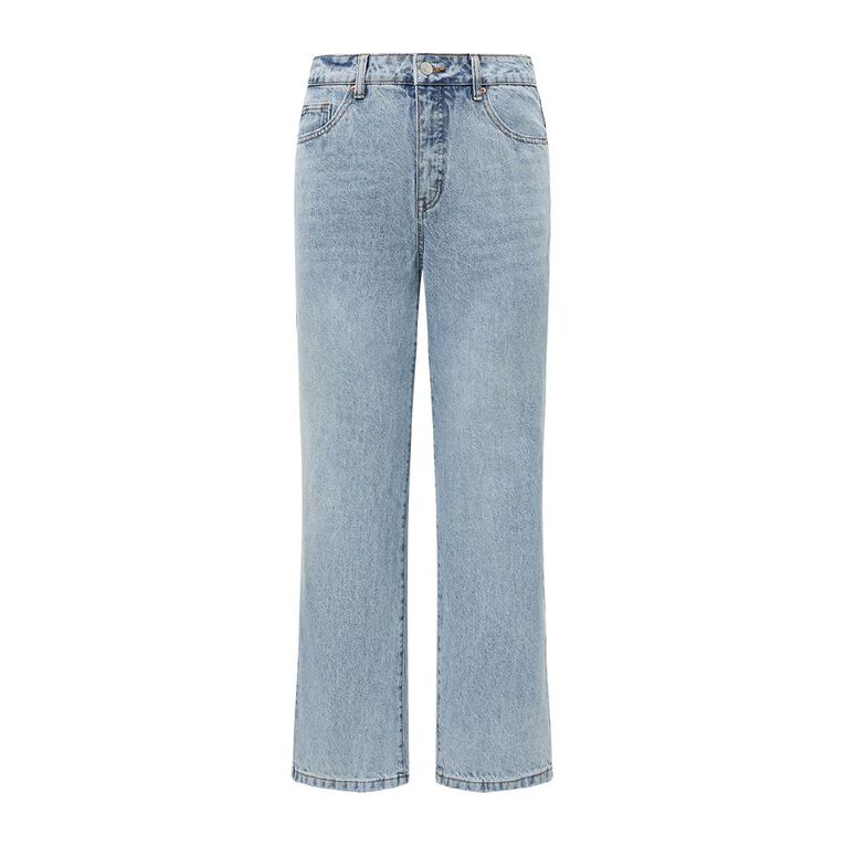 H&H Women's Mid Rise Straight Leg Jean, Denim Light, hi-res