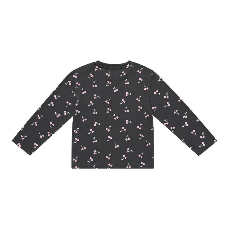Young Original Relaxed Fit Long Sleeve All Over Print Tee, Grey Dark, hi-res